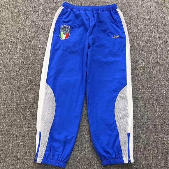 Corteiz Italia Shuku Pant White Or Blue